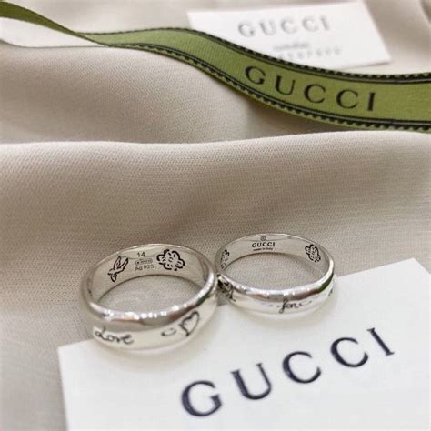 gucci matching rings for couples|18kt gold gucci rings.